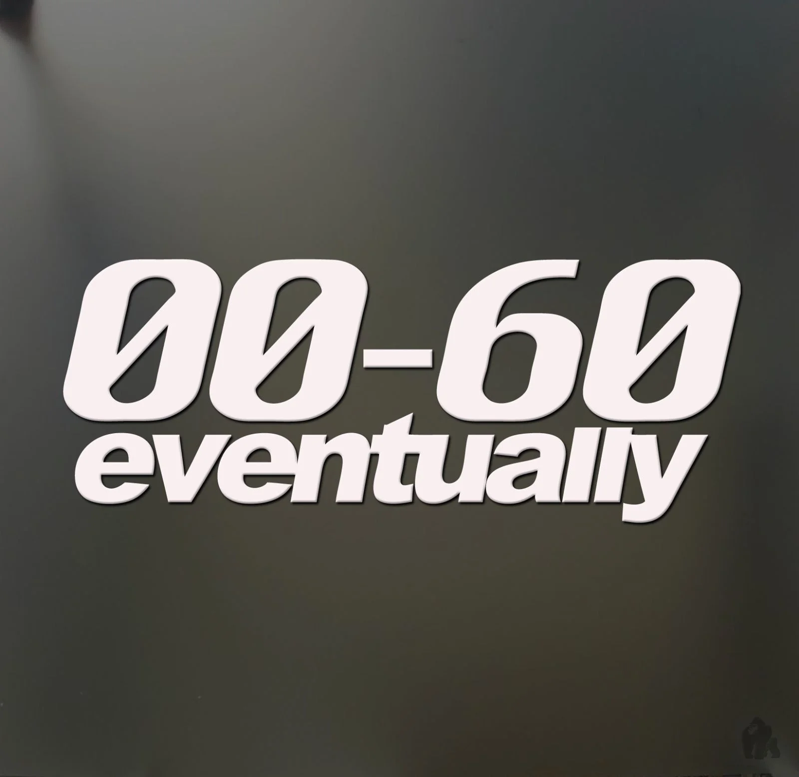 

0-60 Eventually Funny Sticker Slow Race Prius JDM Lowered Window Decal 15cm