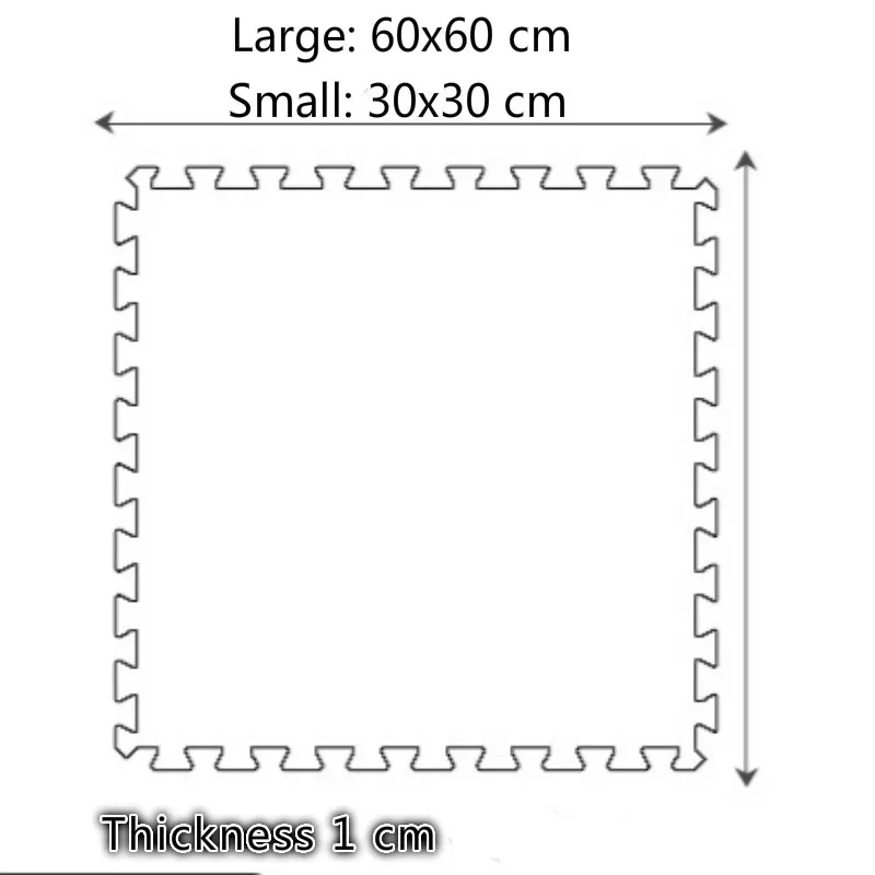 Детский развивающий коврик пазл для спальни ползания с мультяшным рисунком