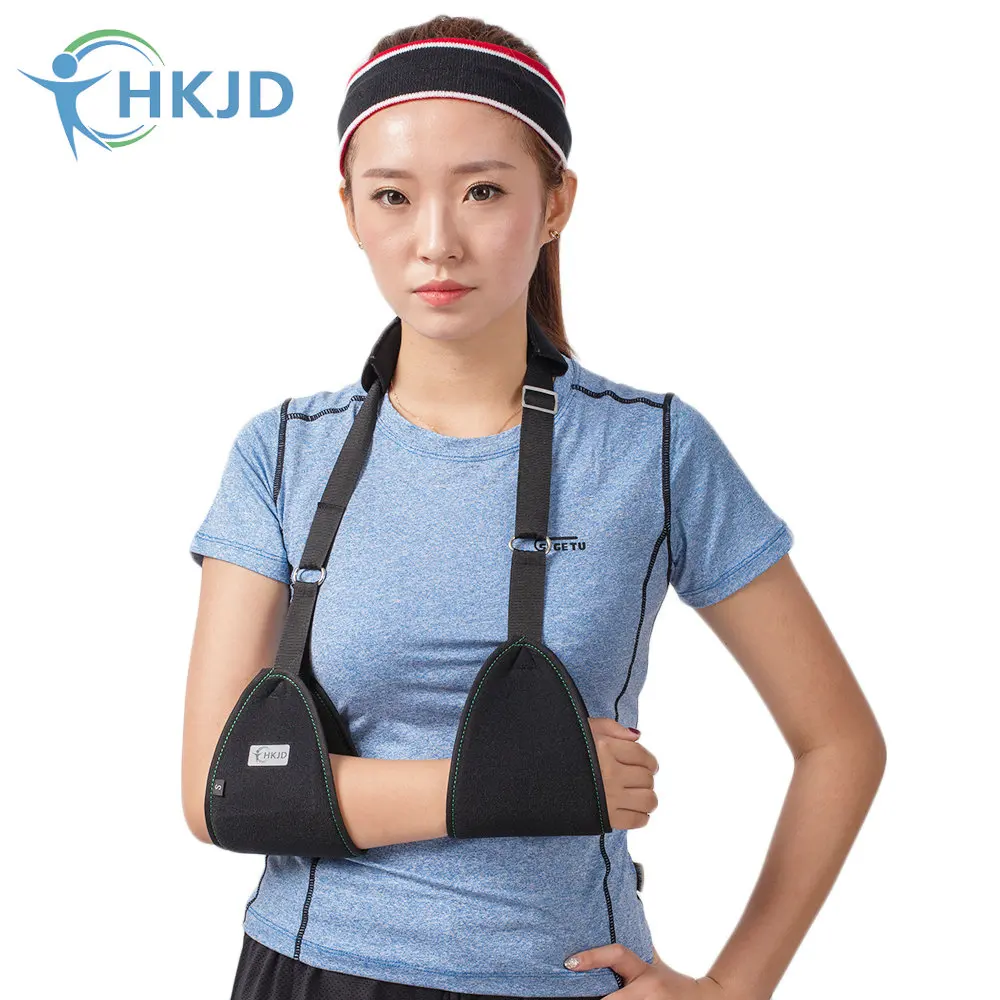 Triangle Dislocated Arm Sling Medical Shoulder Immobilizer Rotator Cuff Wrist Elbow Forearm Support Brace Strap free size