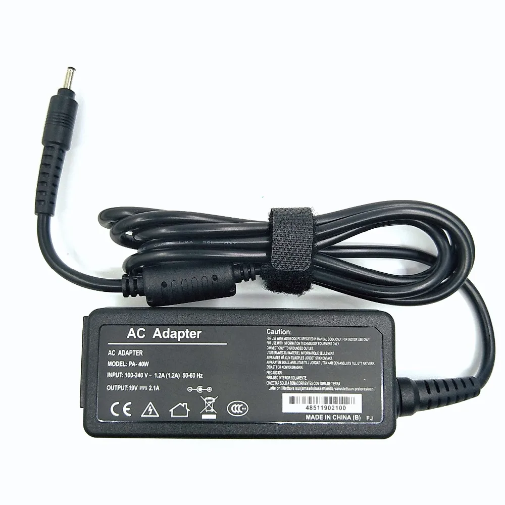 PA-40W 19V 2.1A 3 0*1 1mm зарядное устройство переменного тока для Samsung серии 9 Ultrabook 905s3g 530u3c