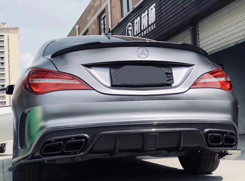 Для Mercedes CLA W117 AMG карбоновый спойлер FD стиль CLA класс C117 карбоновый задний спойлер с красной линией заднего багажника крыло 2013-UP