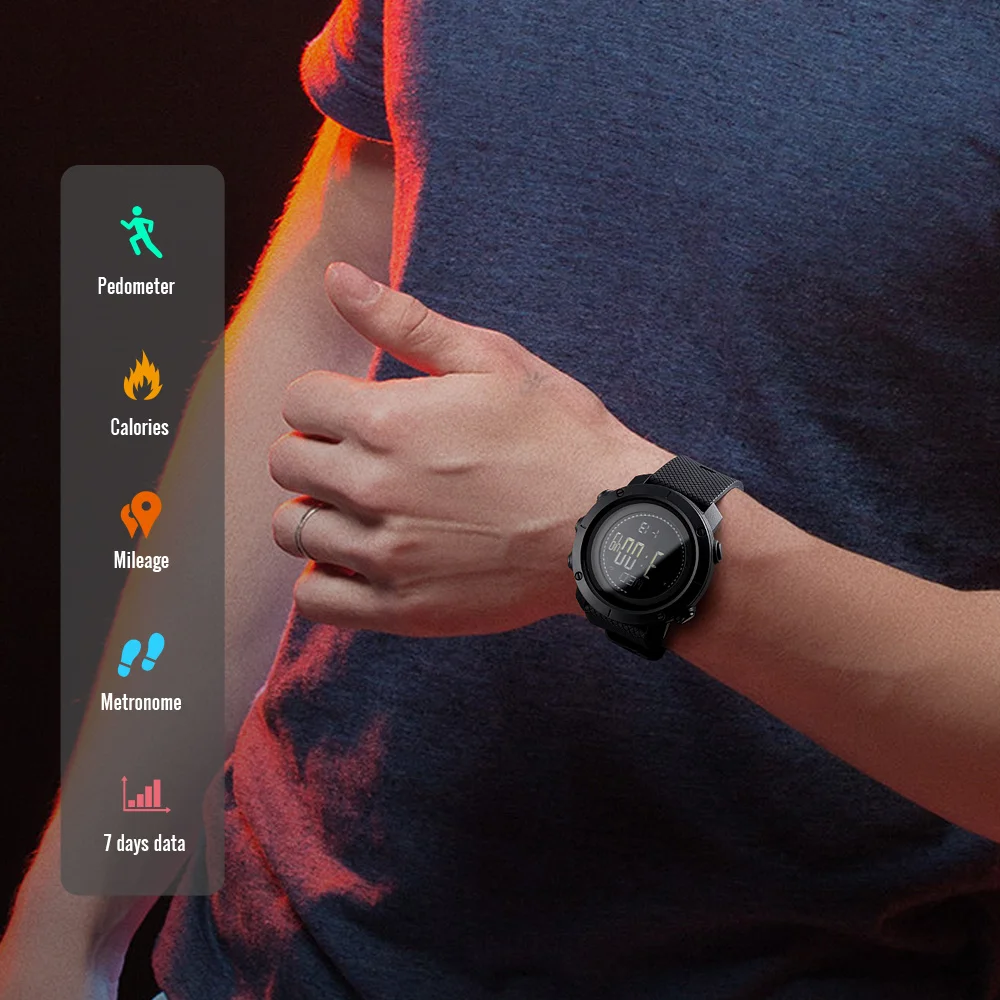 

SKMEI Men Digital Watch Barometer Thermometer Compass Altimeter Sports Watches Men Hiking Wristwatches Montre Homme