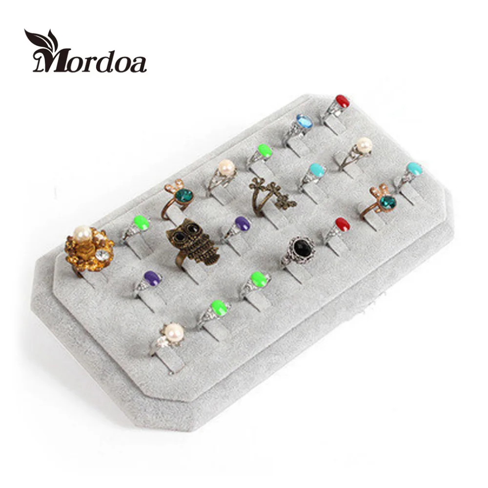 

Jewelry Frame Velvet Earrings Holder Finger Ring Earring Display Stand Jewelry Display shelf Show Case Organizer Tray
