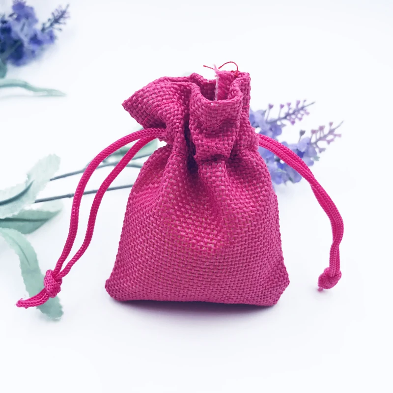 Джутовые мешочки на шнурке 7 Х9 см оптовая продажа подарочные для ювелирных