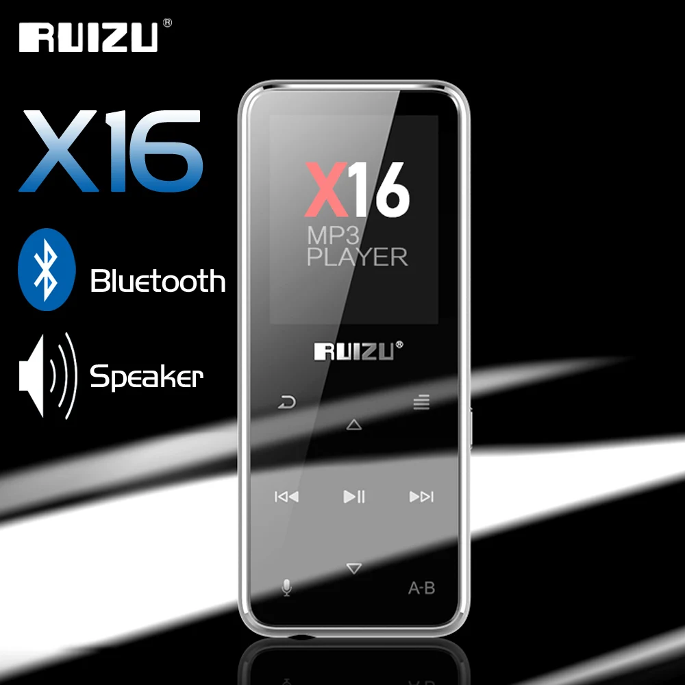Ruidu X16 Bluetooth MP3-плеер Hifi спортивный Flac музыкальный плеер со встроенным динамиком поддержка fm-радио запись электронной книги шагомер