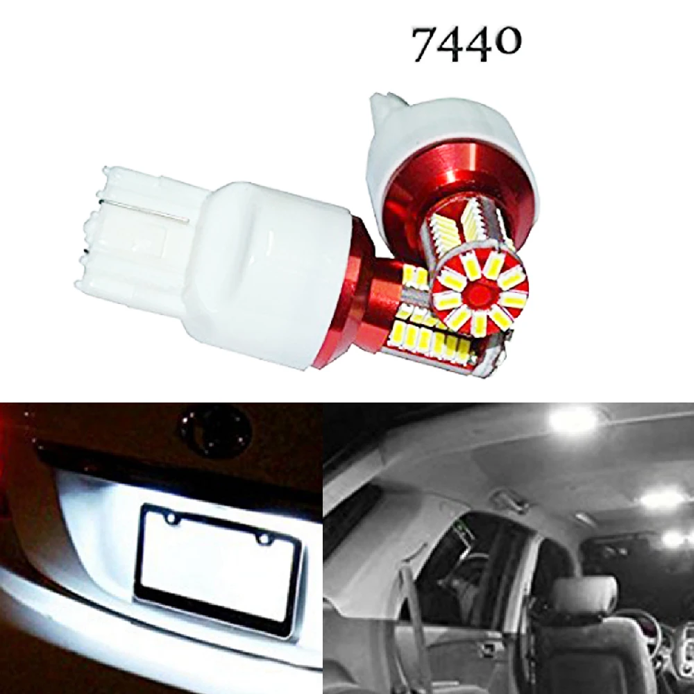 Светодиодная лампа заднего хода YSY 10X T20 7440 7443 P21W Canbus 57 SMD 3014|p21w canbus|t20 7440reverse bulb |