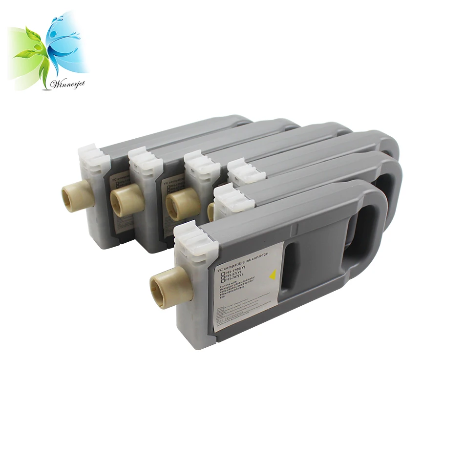 Winnerjet 5 цветов 700 мл IPF 307 совместимый чернильный картридж для принтера Canon IPF830 IPF840 IPF850