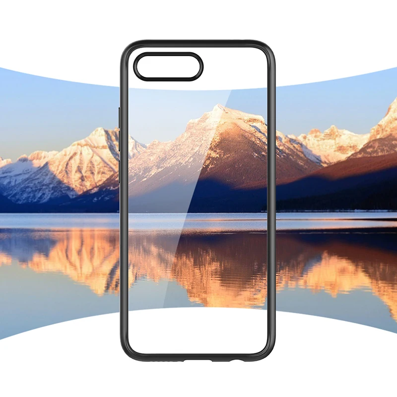 Чехол для huawei Honor 10 крышка Мягкий силиконовый край + прозрачный ПК задняя