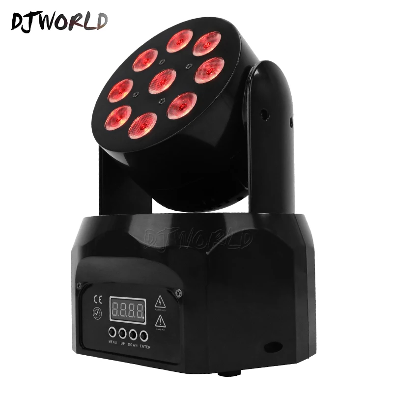 Заводская розетка LED Wash 9x8 Вт RGBW 4в1 движущаяся головка 10/12CH DMX512 сценический эффект