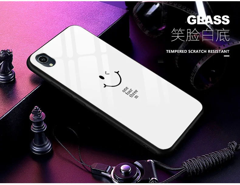 Чехол для Vivo Y91C ЧЕХОЛ ДЛЯ VIVO Y91C чехол 6,22 мультфильм стекло жесткий задняя крышка чехол для телефона для VIVO Y91C VIVOY91 Y 91 Y91 91C VIVOY91C