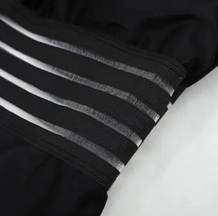 2019 Sexy One Piece Swimsuit Women High Neck Bandage Cross Back Monokini Black Swimwear Bathing Suits Swimming Suit | Спорт и