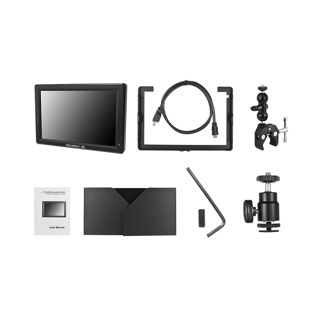 Feelworld T756 7 &quotIPS Full HD 4K монитор на камере сигнал HDMI камера w/гистограмма фокусировка
