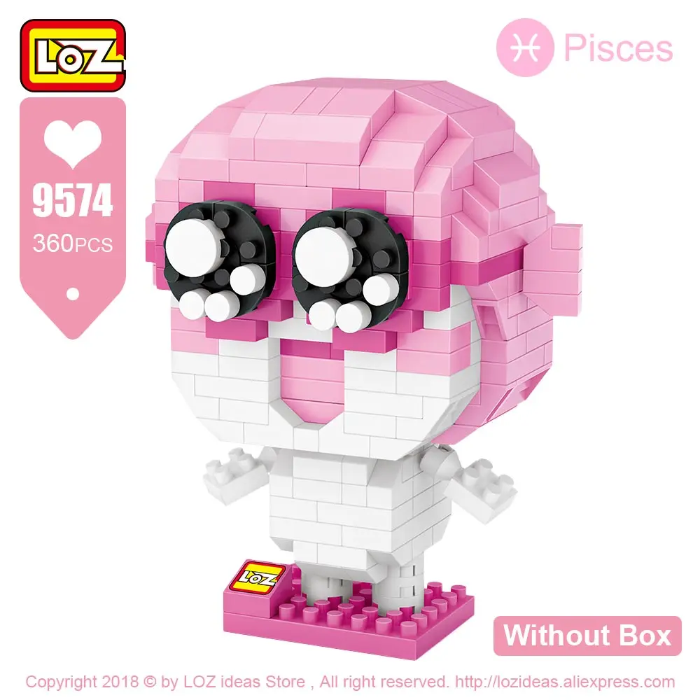 9574 Without Box LOZ алмазные блоки Рак милые китайские панды персонажи мультфильмов микро строительные блоки игрушки для детей DIY Кирпичи забавы 9568 - Цвет: 9574 Without Box