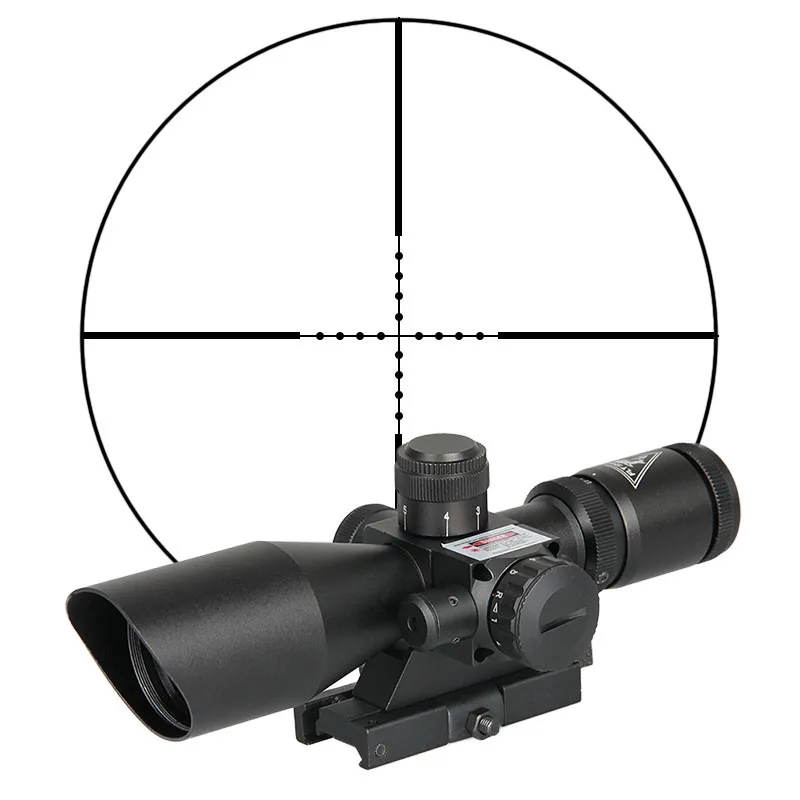 FLY SHARK тактический 2 5-10X40E прицел с красным лазером содержит Быстрый отсоединитель