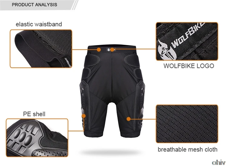 WOSAWE Motorcycle Shorts Biker Shorts Motocross Pants MTB Moto Protection Protective Gear Hip Pad Snowboarding Motocicleta