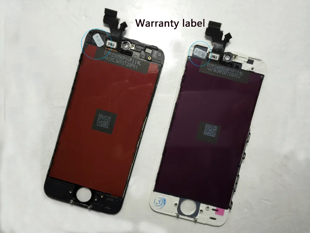 10 шт./лот для iphone 5 iphone 5c iphone 5s экран ЖК-дисплея в сборе Замена без битых пикселей AAA Качество