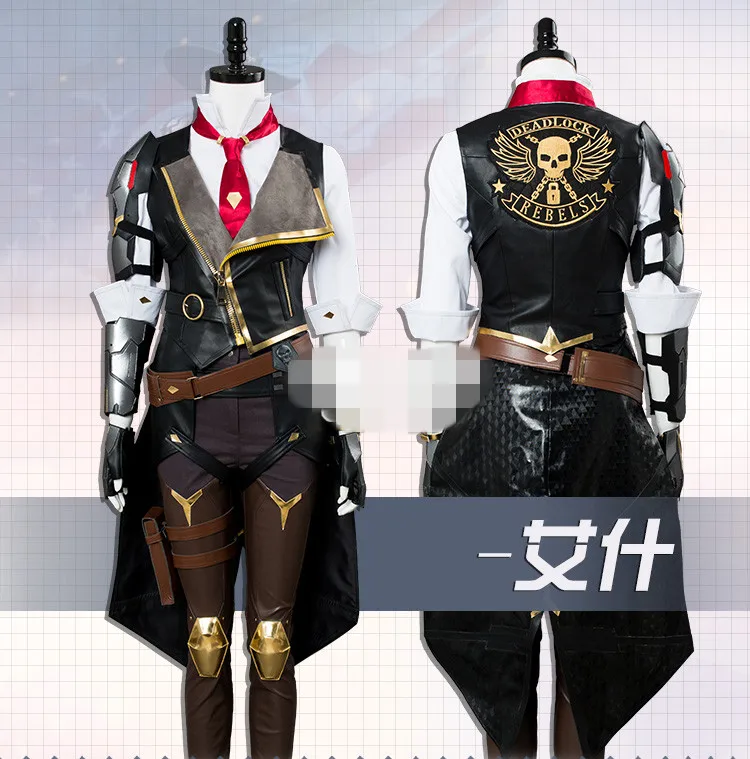 Аниме одежда Горячая игра OW Ashe Косплей костюмы боевые полный наборы A| |