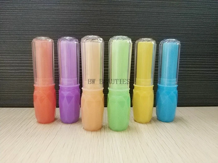 

1200 шт/партия 4g пустая губная помада, пластиковый косметический контейнер, DIY губ глянцевый шланг, бальзам для губ суб-розлива