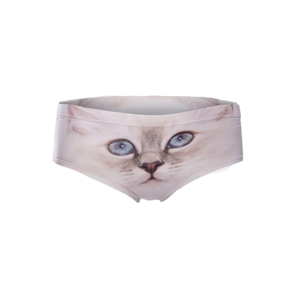 Забавный рисунок 3D трусы Yes Daddy сексуальные слова женское нижнее белье котенок щенок пиццы Скелет арбуз женское белье