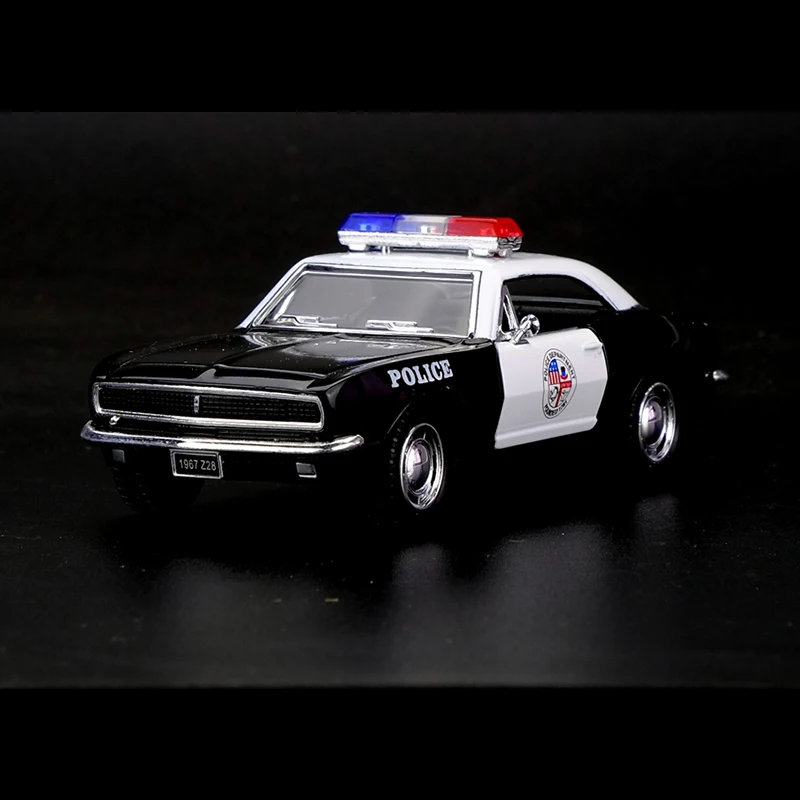 Kinsmart 1:37 1967 Chevrolet Camaro Z/28 полицейский игрушечный автомобиль сплав литья под