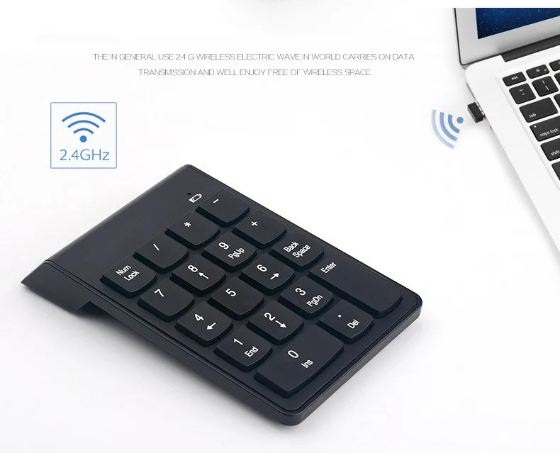 Мини USB цифровая клавиатура 18 клавиш цифровая клавиатура беспроводная клавиатура Высокое качество Numpad для настольного ноутбука совместимый