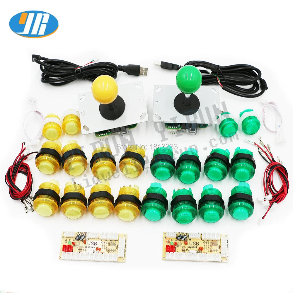 Аркадные комплекты для самостоятельной сборки 5-контактный джойстик + 2x24 мм 8x30 5 в