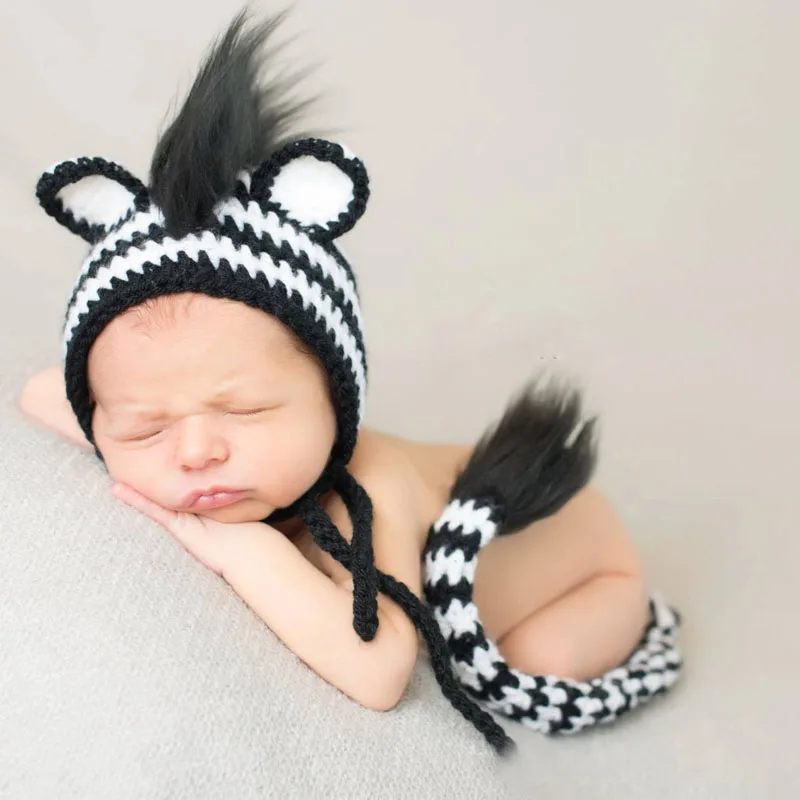 Handmade Newborn Penguin Costume Baby Girl Hat Crochet Photography Props Knit Fotografia Y | Детская одежда и обувь