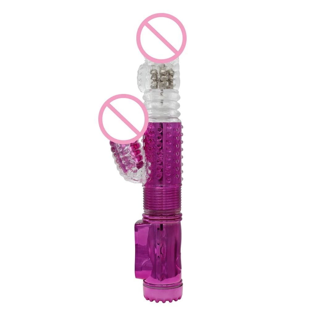 USB зарядка G Spot вибратор Телескопический вращающийся шарик стержни 16 частотный