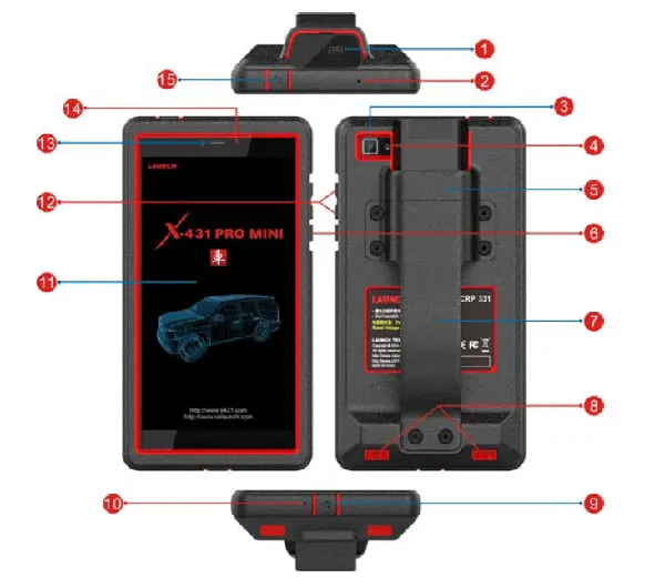 LAUNCH X431 Pro Mini Bluetooth obd2 сканер автомобильный odb2 диагностический инструмент автомобильный диагностический инструмент