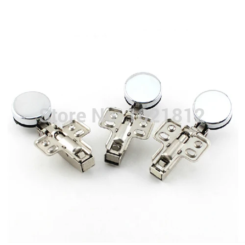 1 Пара Полный наложение Гидравлический Стекла Петель Дверь Кабинета Мягкое