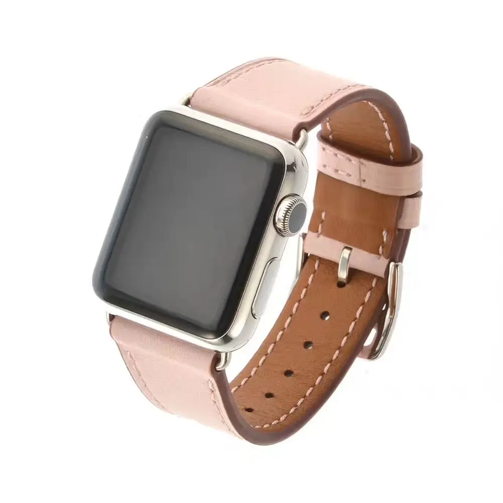 Ремешок из натуральной кожи для Apple Watch band Series 1 2 3 38 мм 42 40 44 мм|leather watch strap|strap for apple