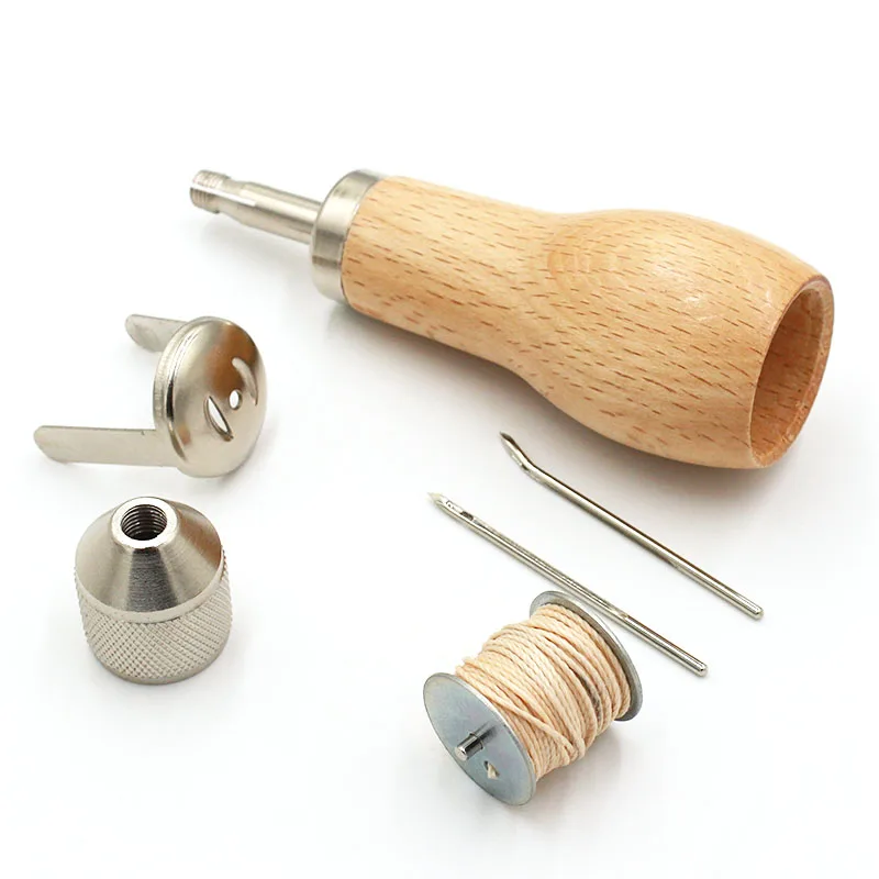 DIY ручной Awl инструмент швейная машина вощеная нить для Leather Craft край ремень со