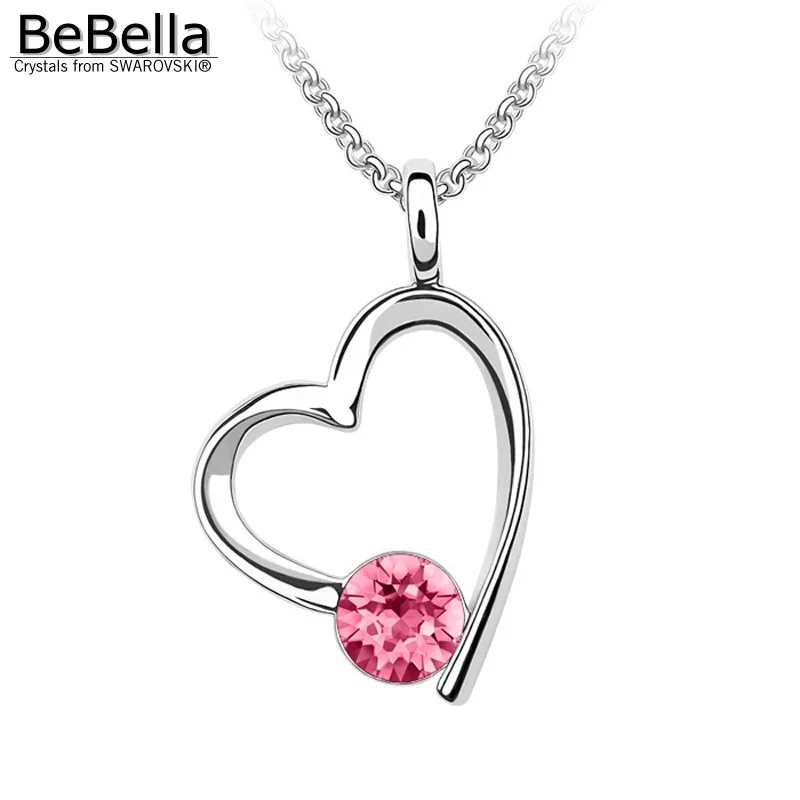 Женское ожерелье с подвеской в виде сердца BeBella модное ювелирное изделие