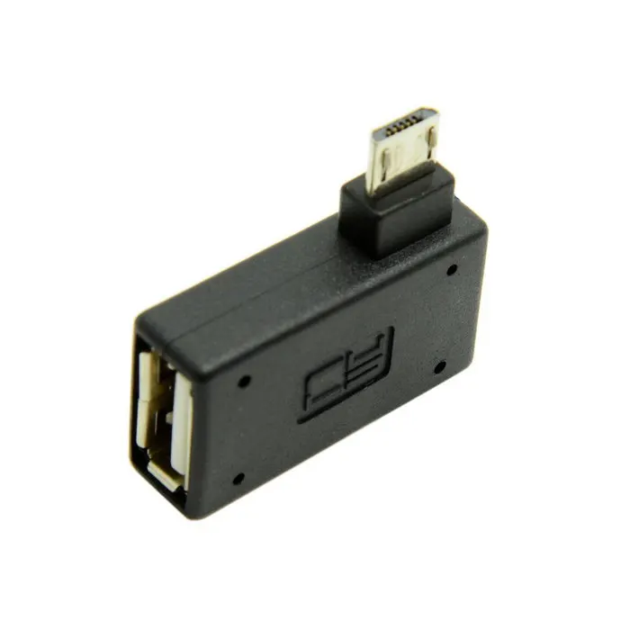 90 градусный ультра плоский прямоугольный Micro USB 2 0 хост адаптер OTG соединителя|angled