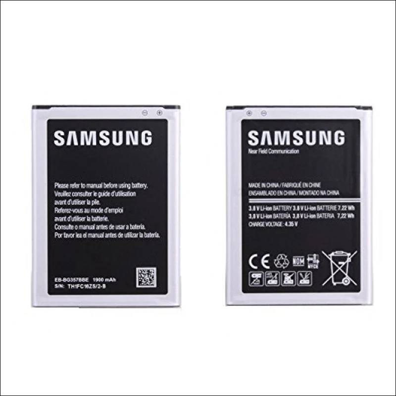 Новый Оригинальный 1900mAh Запасной аккумулятор мобильного телефона EB BG357BBE Li Ion для