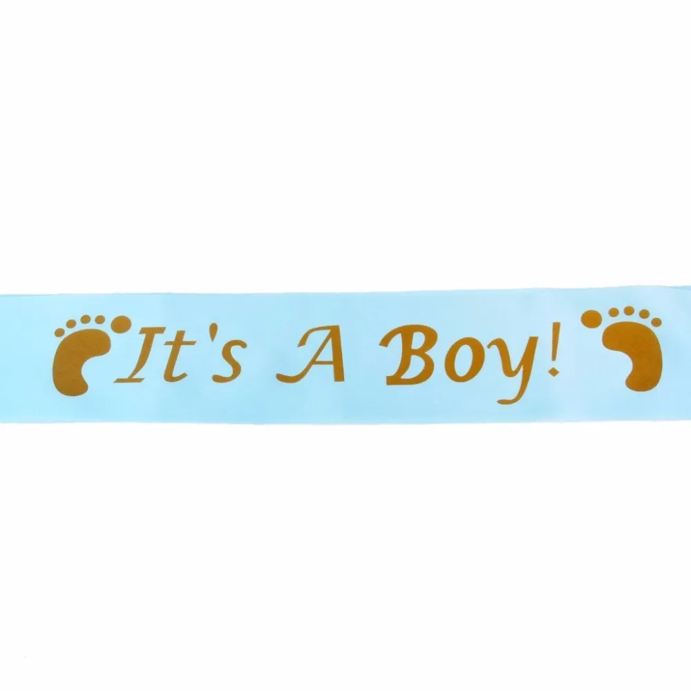 Атласная лента с поясом It's A Boy Girl детский праздничный декор для мальчиков и