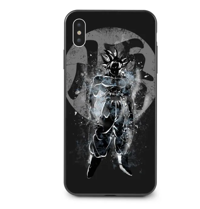 TPU Dragon Ball z goku DragonBall Coque Shell чехол для телефона черный мягкий чехол для iPhone X 7 8 Plus 6 6s Plus 5 5S SE XS MAX XR XS - Цвет: TPU