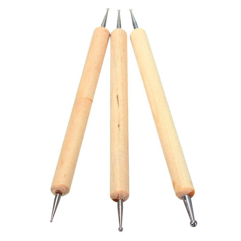Hot 25Pcs/Set Manual Leather Craft Stamping Carved Wooden Hammer Embossing Tools Kit FQ-ing | Дом и сад