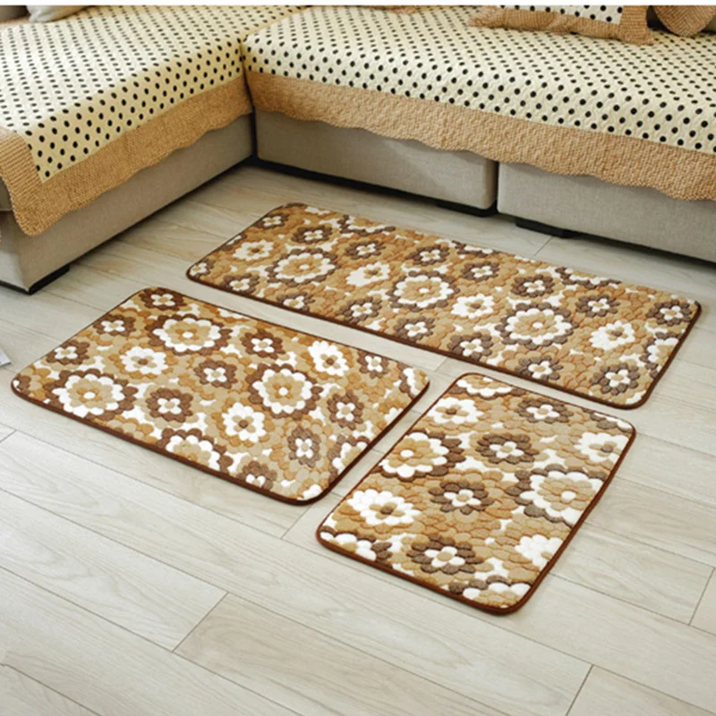 3 шт./компл. пастырской Стиль автомобильные коврики для Кухня Гостиная Ванная