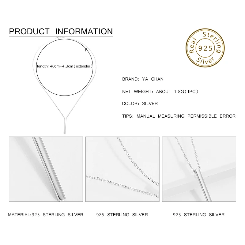 Я-Chan высокое качество 925 стерлингов Серебряные прутки Подвески &amp Подвеска для