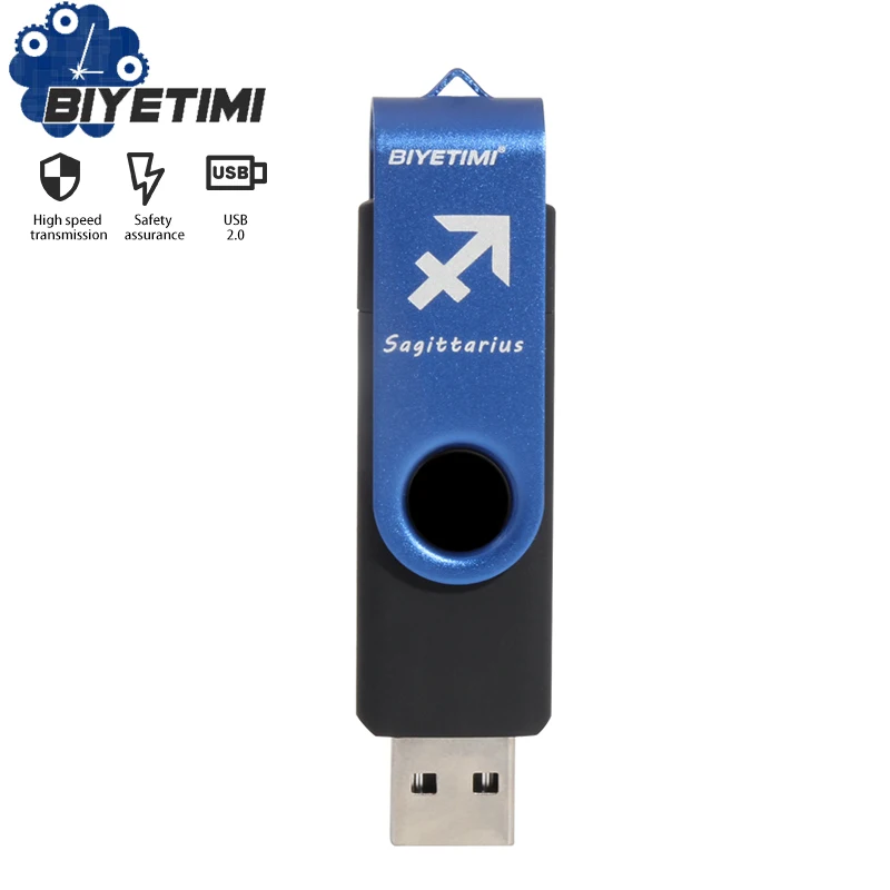 Biyetimi OTG USB флеш накопитель 12 созвездий Многофункциональный 128 Гб 64 ГБ usb cle 32 Флешка