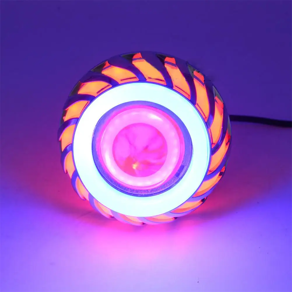 Universal Motorcycle 12V LED Built-in Headlight High Power Flash Head Lamp Refit Assembly Angel Eyes Bulb Moto Accessories Light |