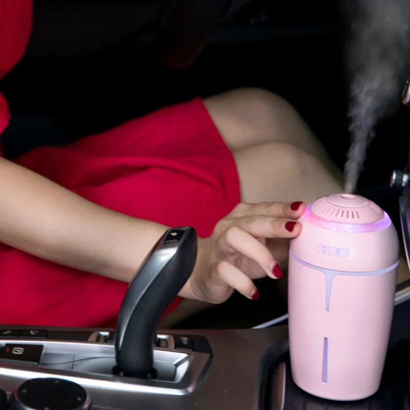 Car Humidifier USB Essential Oil Aroma Diffuser LED Lights For Office Home Ultrasonic Air 300ML Atomizer Fogger | Бытовая техника