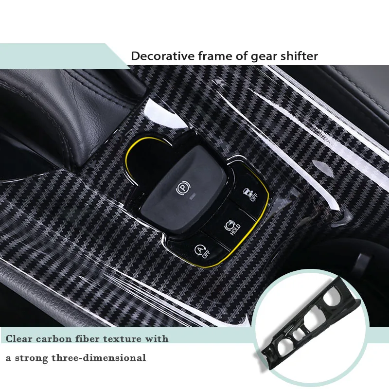 

BOOMBLOCK Auto Gear Knob Panel Frame Cup Holder Cover Trim Stickers Car-styling For Toyota CHR C-HR 2018 2017 2016 Accessories