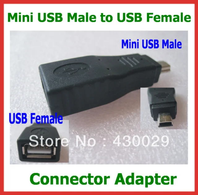 

50 шт. мини USB штекер-USB разъем адаптер мини USB в USB 2.0 удлинитель-адаптер с конвертером Бесплатная доставка Оптовая продажа