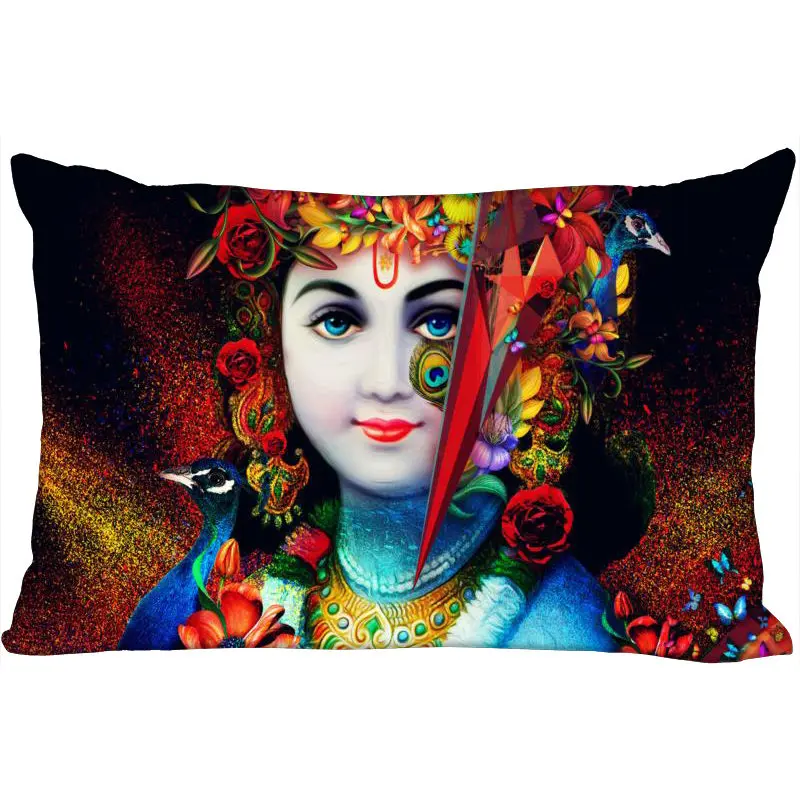 Пользовательский Radha Krishna Новое поступление наволочка 45x35 см (одна сторона)