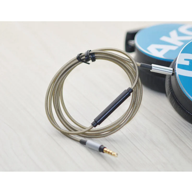 Earmax Наушники Hi-Fi кабель 3,5 мм до 2,5 мм с серебристым покрытием обновленная на обоих концах для подключения внешних устройств к автомагнитоле для AKG-Y40 Y45BT Y50 Y50BT K545