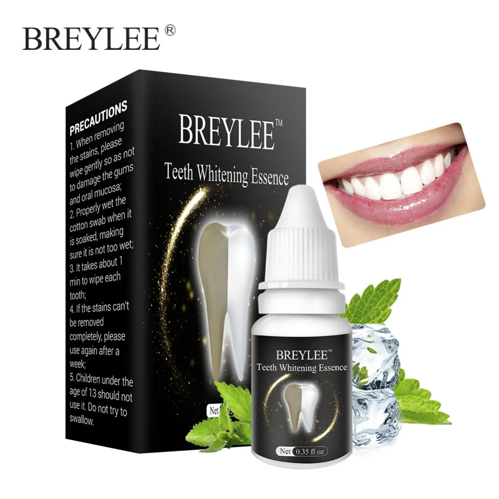 Эссенция для отбеливания зубов BREYLEE гигиена полости рта чистящая сыворотка белый