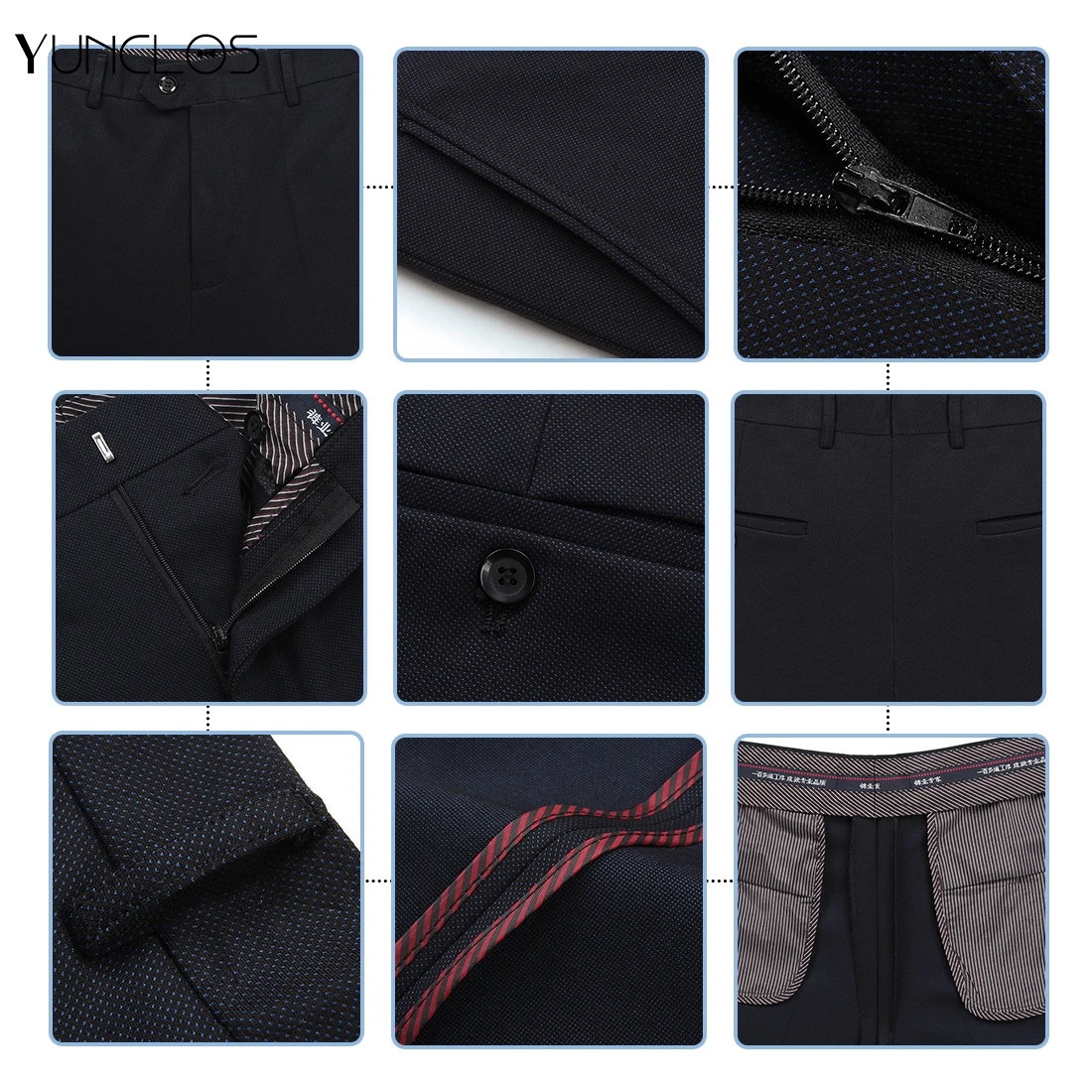 YUNCLOS Новое поступление брюки для мужчин темно серый Pantalon Hombre длинные мужские