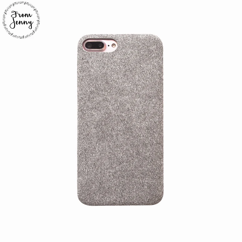 От Jenny тканевый чехол Capas для iPhone 7 7plus 6s 6plus 8 8plus элегантная ткань Осень-Зима мягкий